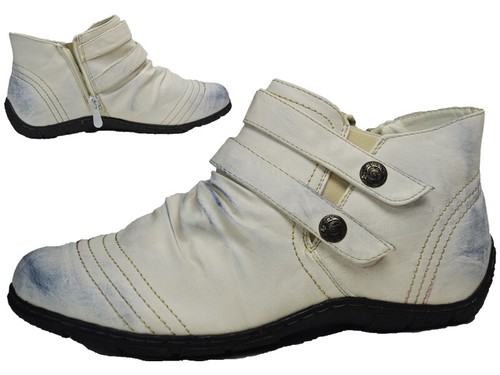 Damen stiefeletten leder optik - damen, leder-optik
