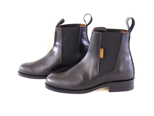 Reitstiefelette schwarz leder - reitstiefelette,